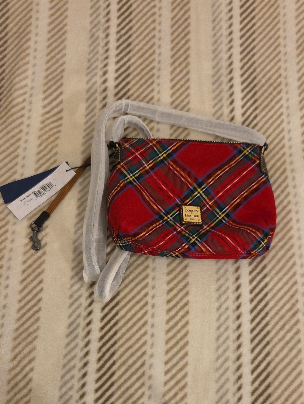 NWT Dooney & Bourke Tartan Plaid Penny Crossbody Bag